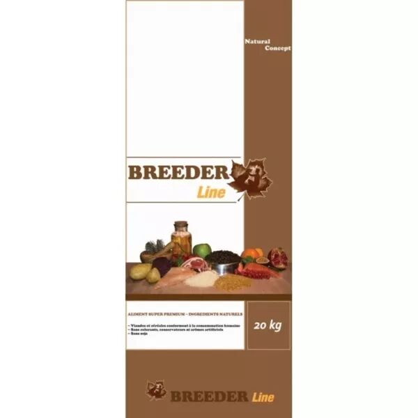 BREEDER LINE AGNEAU RIZ CHIEN ADULTE 