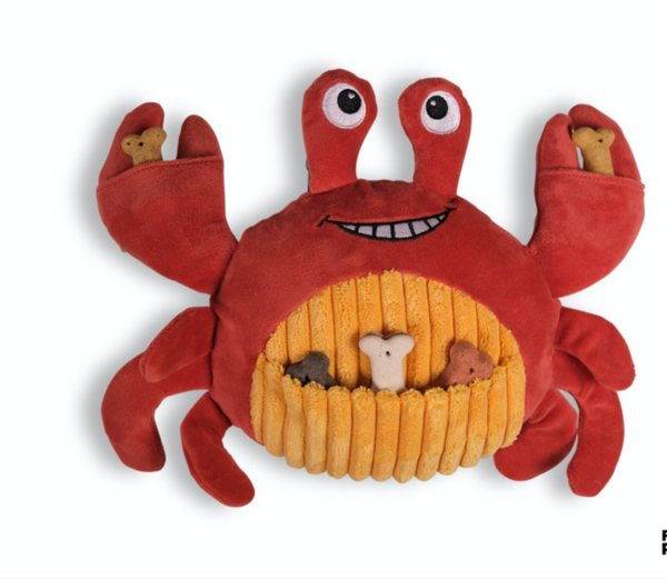 Peluche crabe fouille