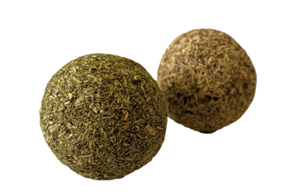 Croci - Jouet Balle Catnip Silverine Euphoria pour Chats - x2