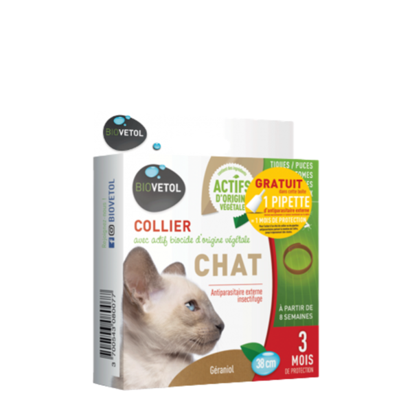 COLLIER CHAT INSECTIFUGE BIOVETOL