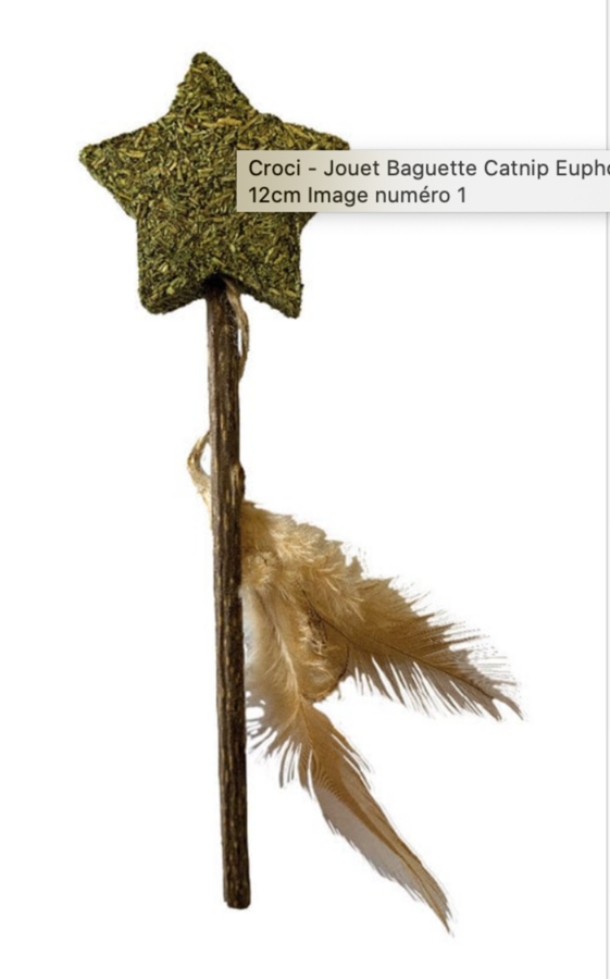 Croci - Jouet Baguette Catnip Euphoria Etoile - 12cm