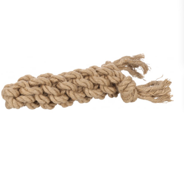 Jouet naturel en corde de chanvre à tirer 2 noeuds